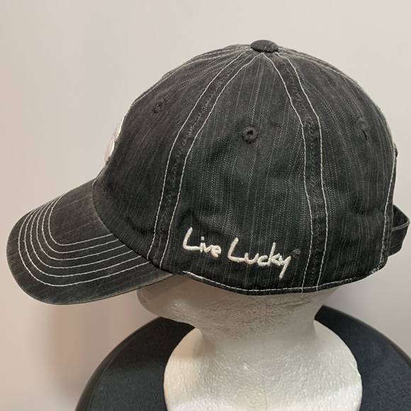 Black Clover Live Lucky Dark Gray Adjustable Strapback Baseball Cap - Picture 3 of 8